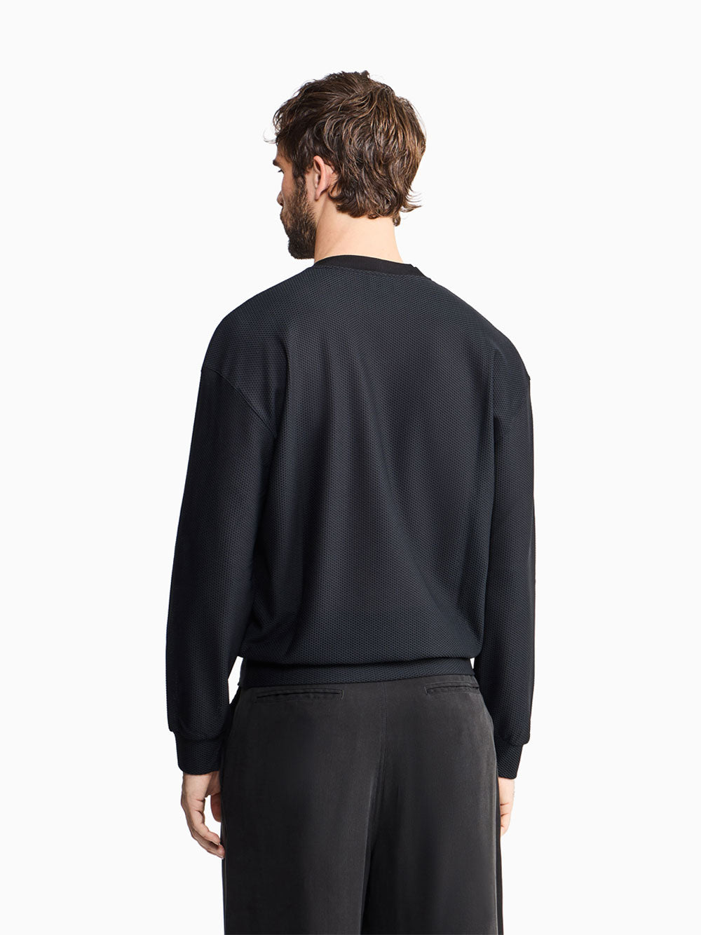 GIORGIO ARMANI Technical Waffle Sweatshirt Women