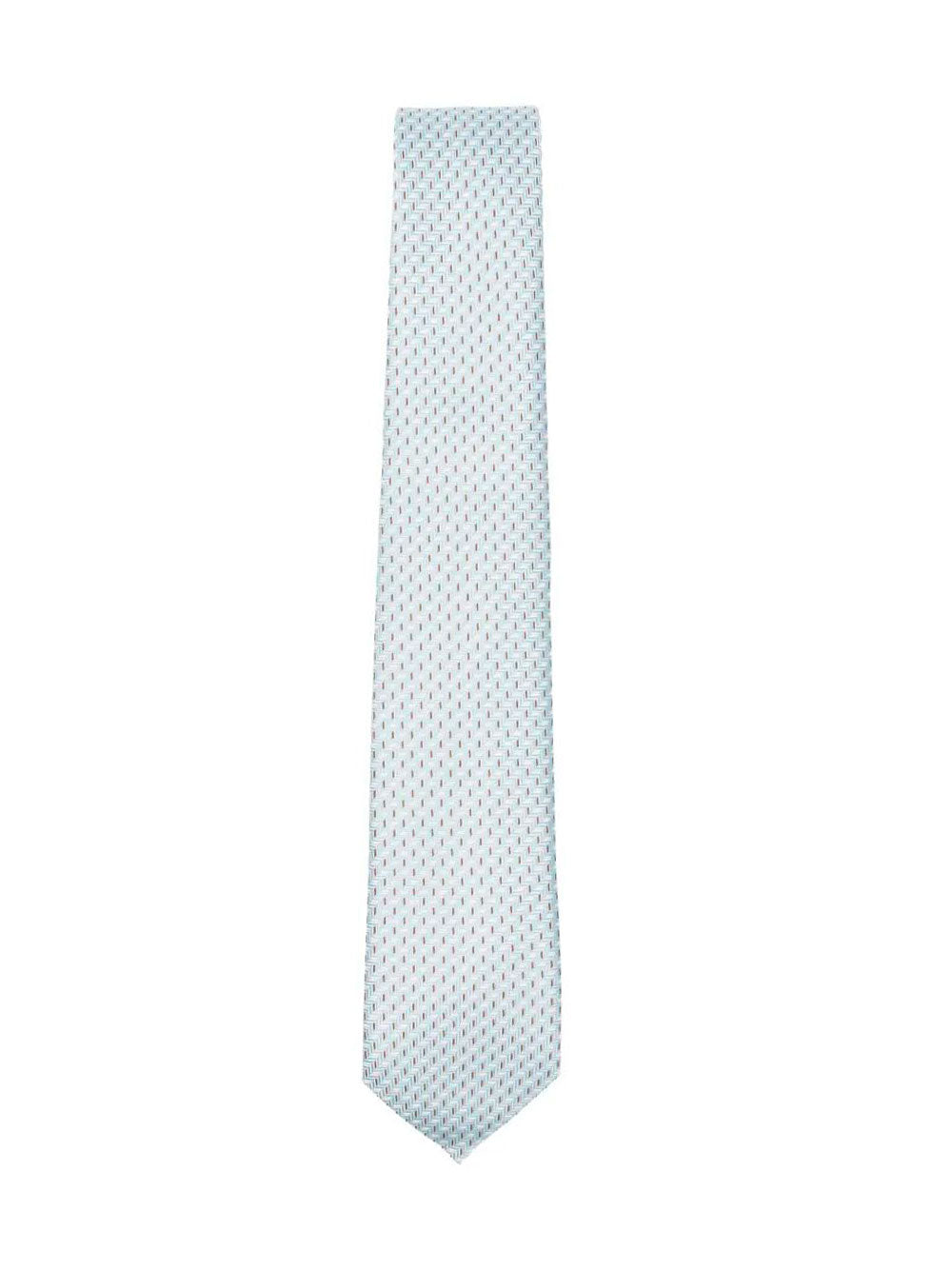 GIORGIO ARMANI Geometric Pattern Silk Tie Women