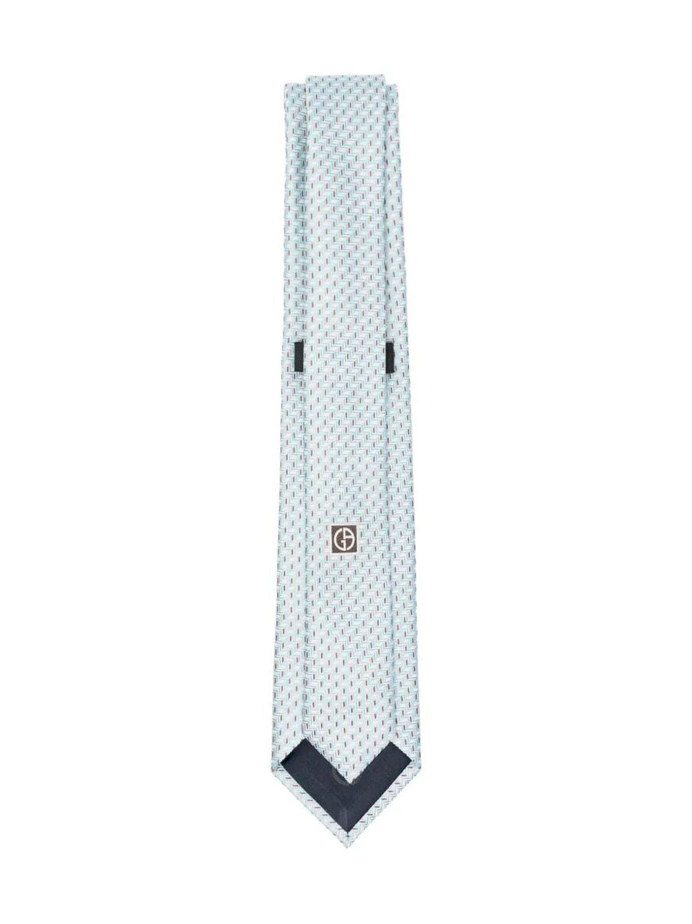 GIORGIO ARMANI Geometric Pattern Silk Tie Women