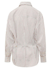 ISABEL MARANT Aurora Cotton And Silk Striped Shirt Women