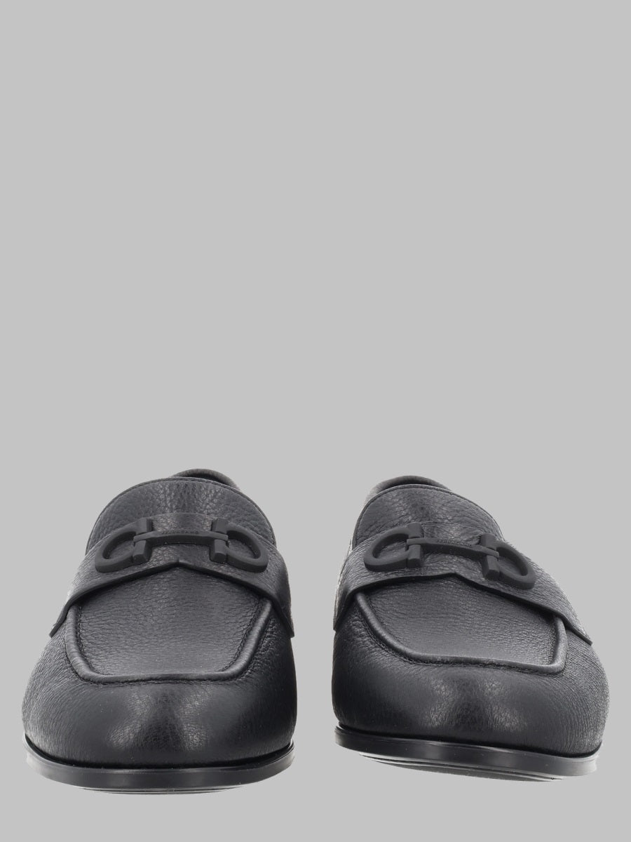 Ferragamo Men Mocassino Con Fibbia "Gancini"
