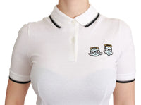 Dolce & Gabbana Dolce & Gabbana White Cotton Polo #dgfamily Women's T-shirt
