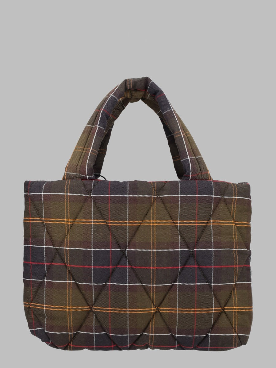 Barbour X A.P.C. Women Borsa Con Motivo Tartan