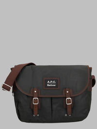 Barbour X A.P.C. Men Borsa "Tarras" In Cotone Cerato