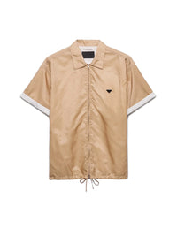 Prada Men Short-Sleeved Re-Nylon Zipper Shirt