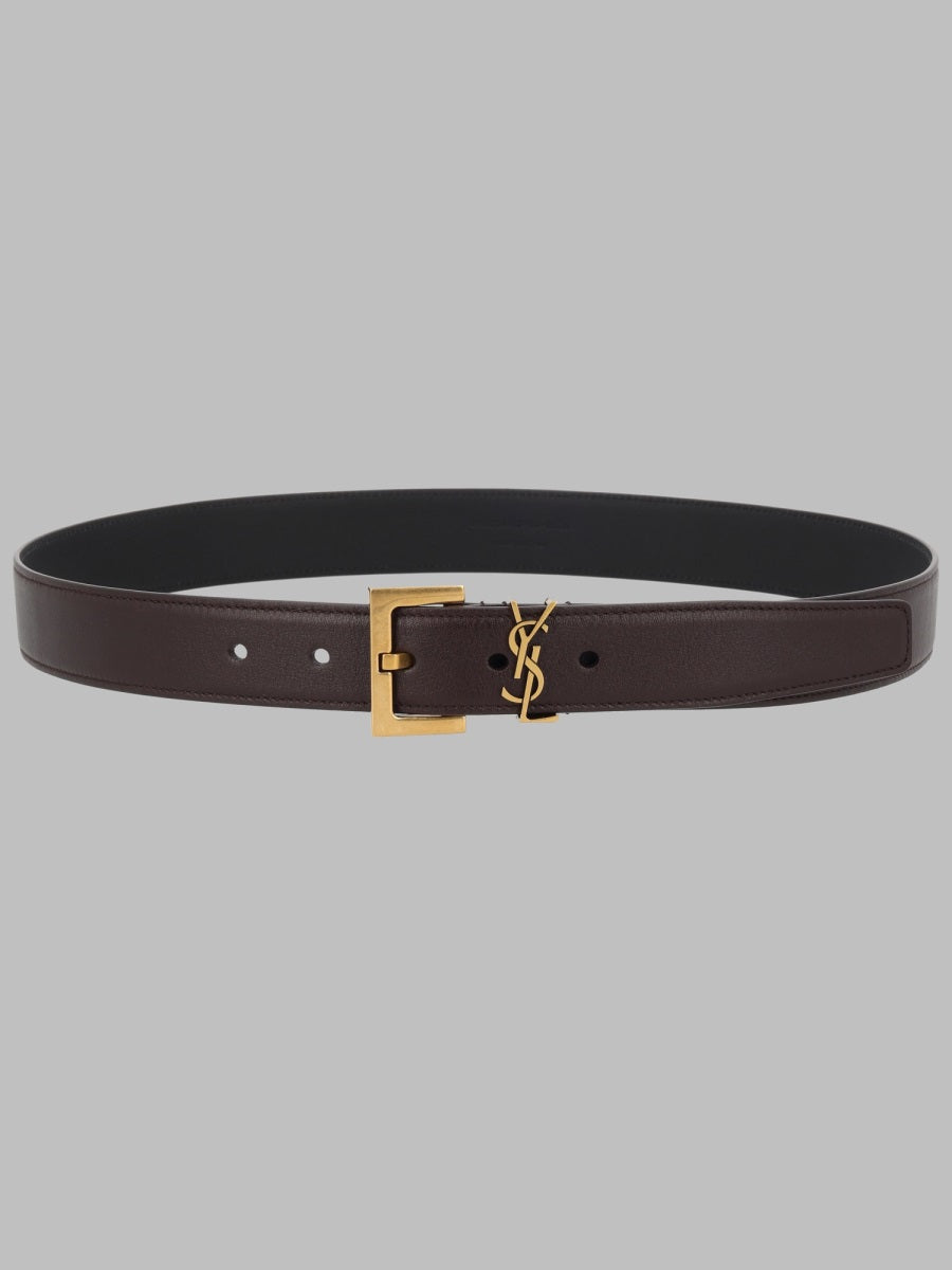 Saint Laurent Women Cintura Cassandre Con Fibbia Quadrata