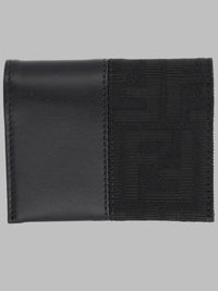 Fendi Men Portacarte Ff Con Fascia In Jacquard