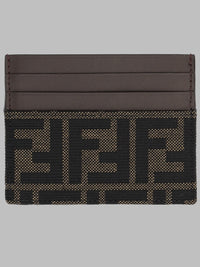 Fendi Men Portacarte Ff In Jacquard