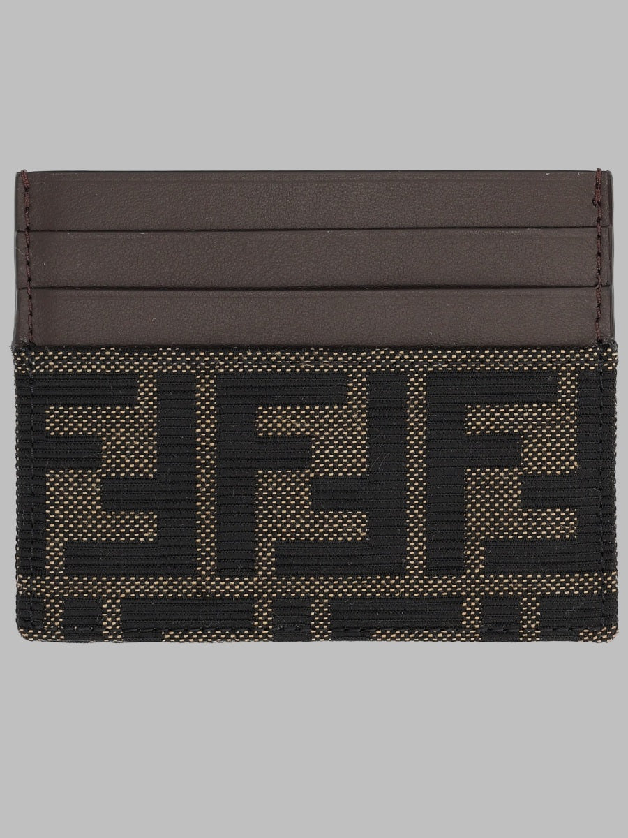 Fendi Men Portacarte Ff In Jacquard