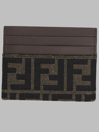 Fendi Men Portacarte Ff In Jacquard