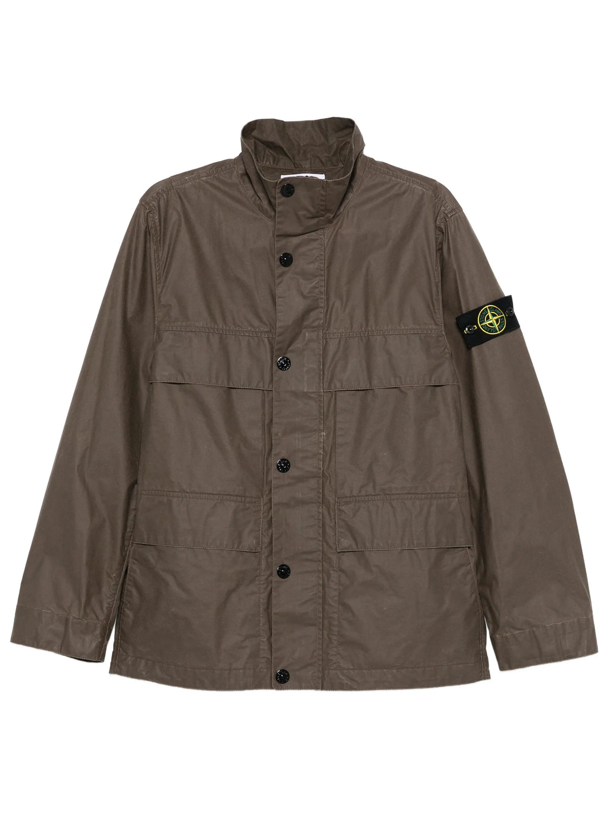 STONE ISLAND Waxed Pigment Cotton Tela Field Jacket Women