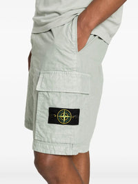 STONE ISLAND Stone Island Men Nylon Panama Loose Fit Cargo Bermudas