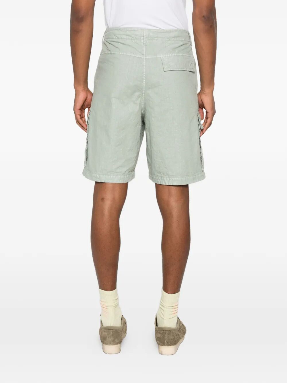 STONE ISLAND Nylon Panama Loose Fit Cargo Bermudas Women