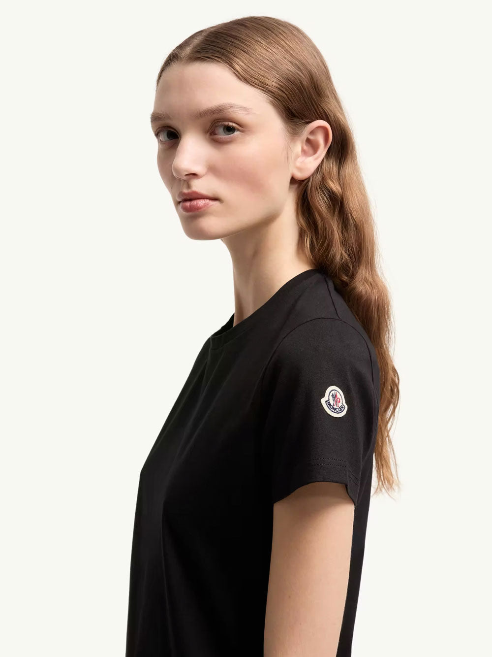 MONCLER Logo Patch Cotton Jersey T-Shirt Women