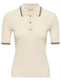 MONCLER Moncler Women Rhombus And Logo Pattern Cotton Polo Shirt