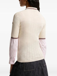 MONCLER Moncler Women Rhombus And Logo Pattern Cotton Polo Shirt
