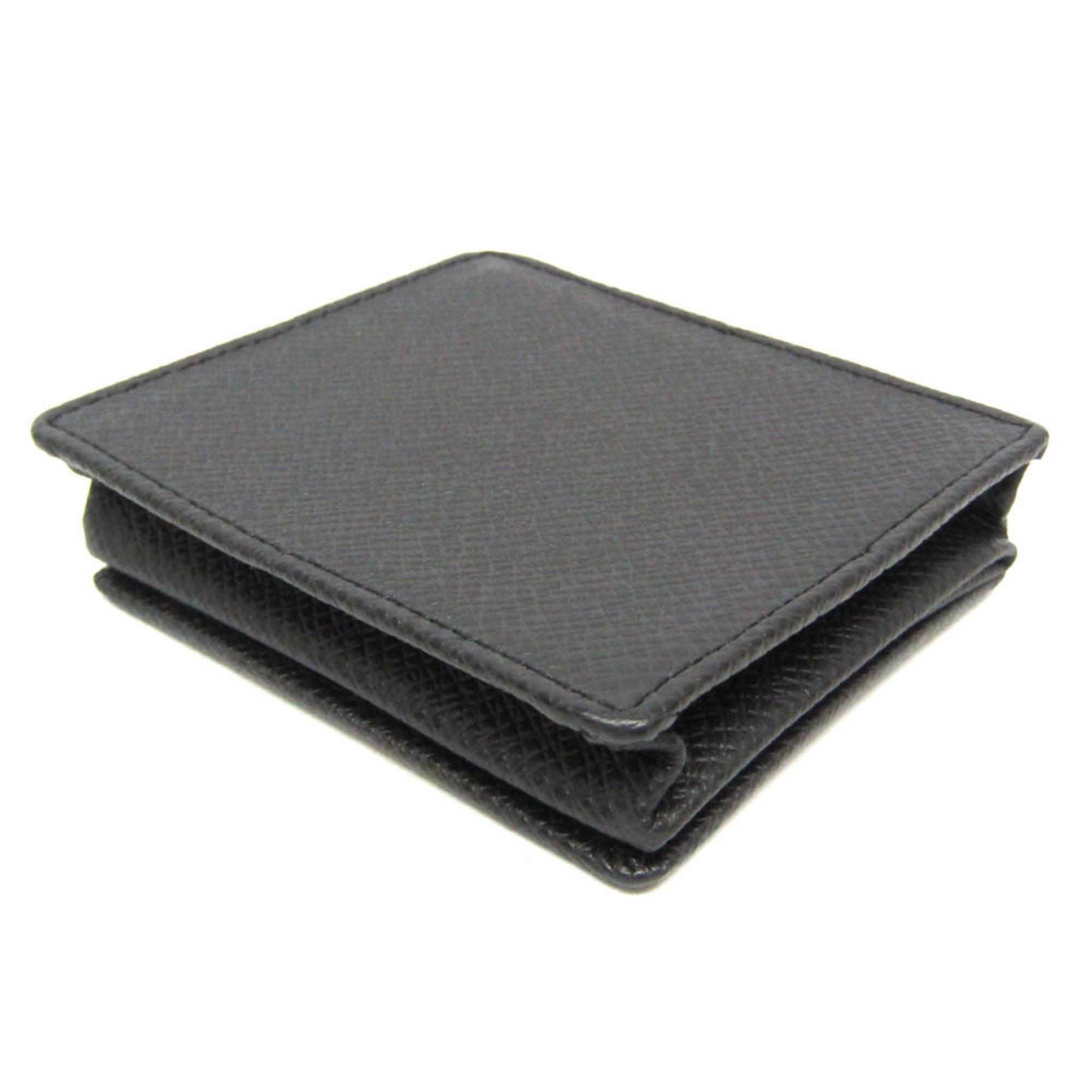 Louis Vuitton Porte Monnaie Boîte Black Leather Wallet  (Pre-Owned)