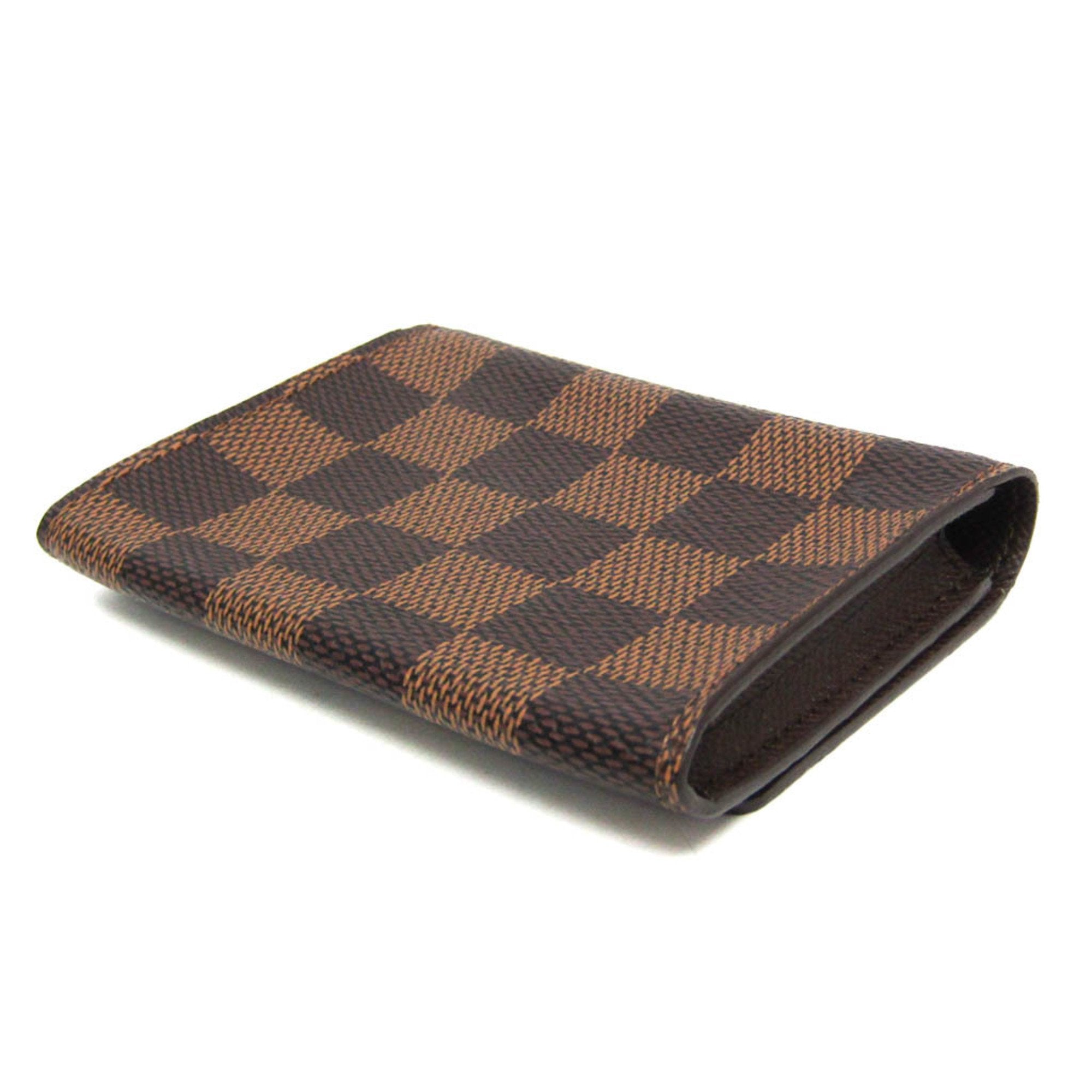 Louis Vuitton Enveloppe Carte De Visite Brown Canvas Wallet  (Pre-Owned)