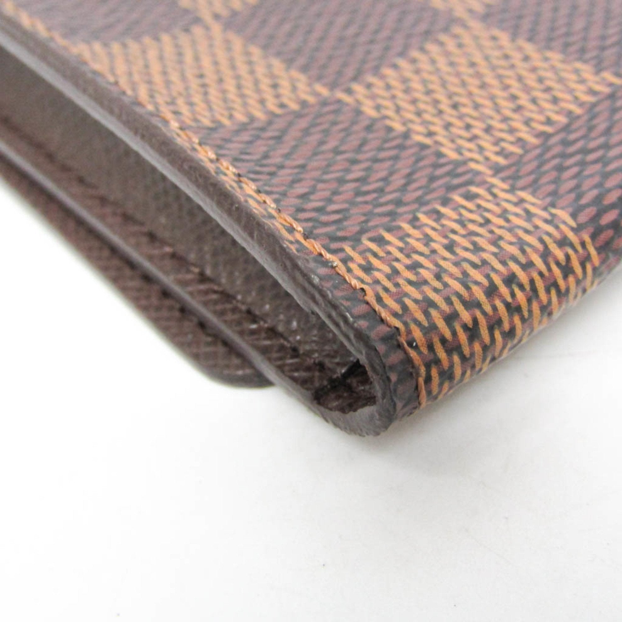 Louis Vuitton Enveloppe Carte De Visite Brown Canvas Wallet  (Pre-Owned)