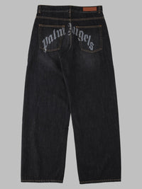 Palm Angels Men Curved Logo Loose 5 Pockets
