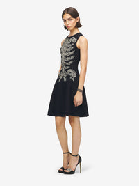 ALEXANDER MCQUEEN Jacq Vlm Mini Dress Women