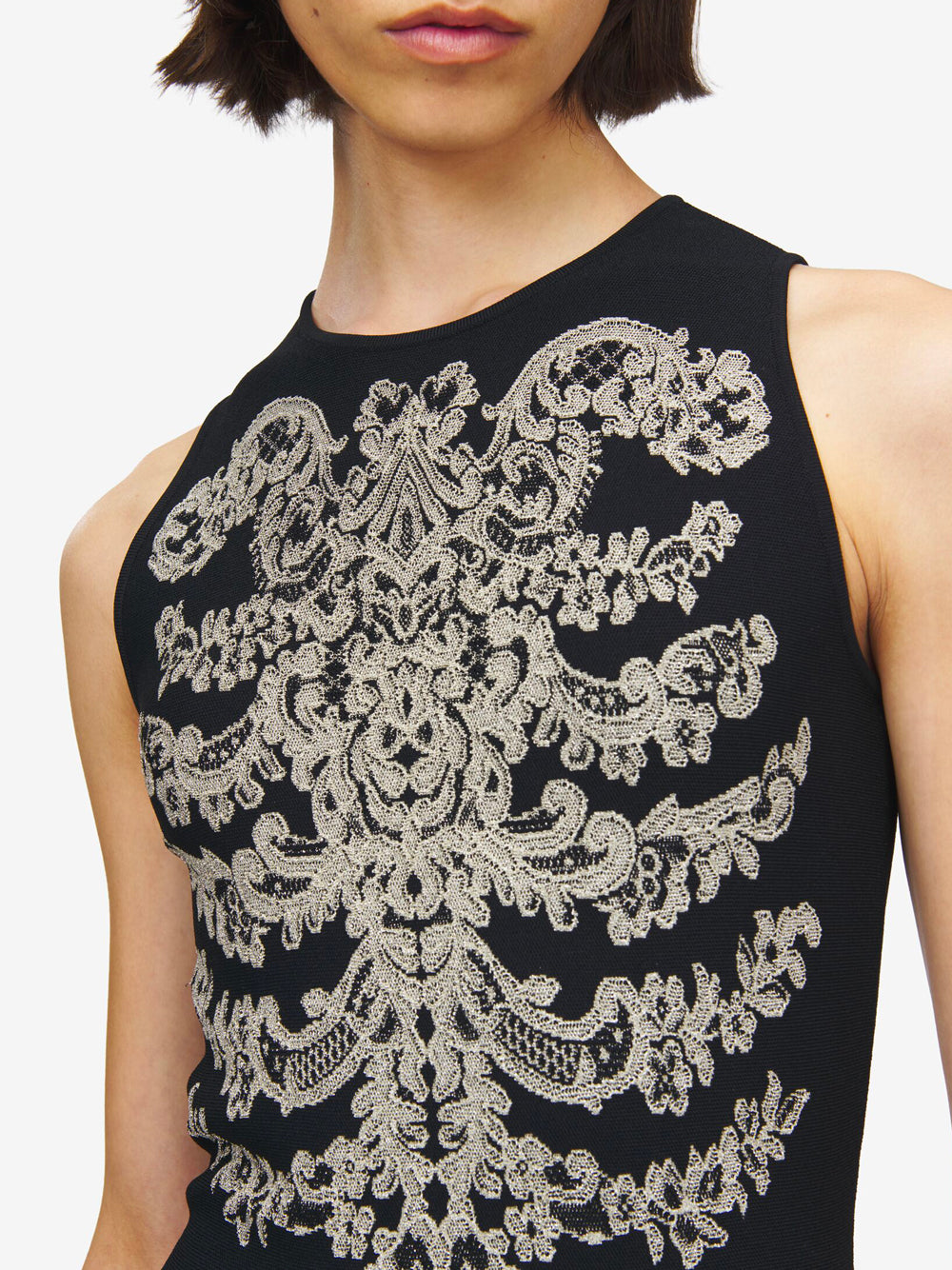 ALEXANDER MCQUEEN Jacq Vlm Mini Dress Women