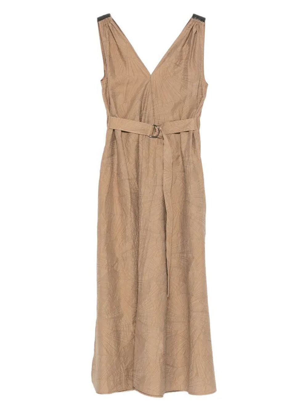 BRUNELLO CUCINELLI Brunello Cucinelli Women V-Neck Belted Midi Dress