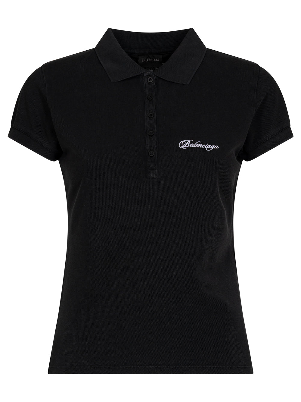 BALENCIAGA Balenciaga Women Fitted Polo With Logo Embroidery