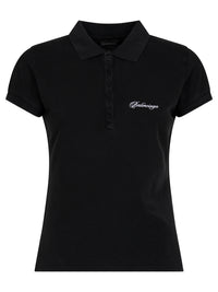 BALENCIAGA Balenciaga Women Fitted Polo With Logo Embroidery