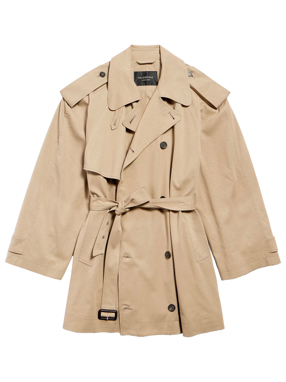BALENCIAGA Balenciaga Women Cropped Light Trench