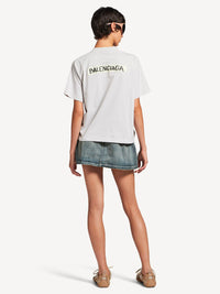 BALENCIAGA Balenciaga Women Masking Tape Medium Fit Jersey T-Shirt
