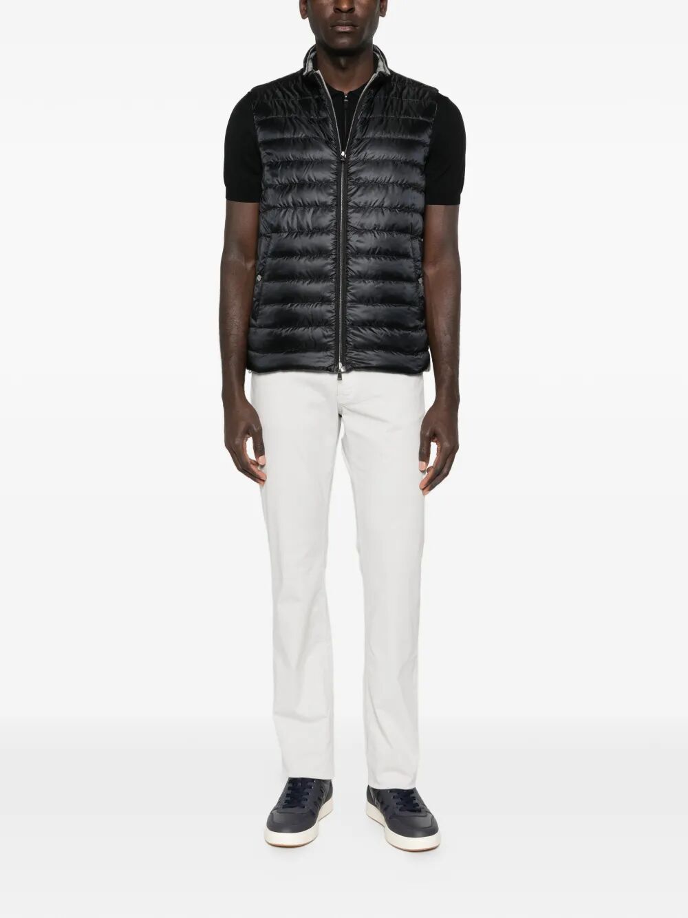 Herno Men Nylon Ultralight And Ecoage Reversible Vest