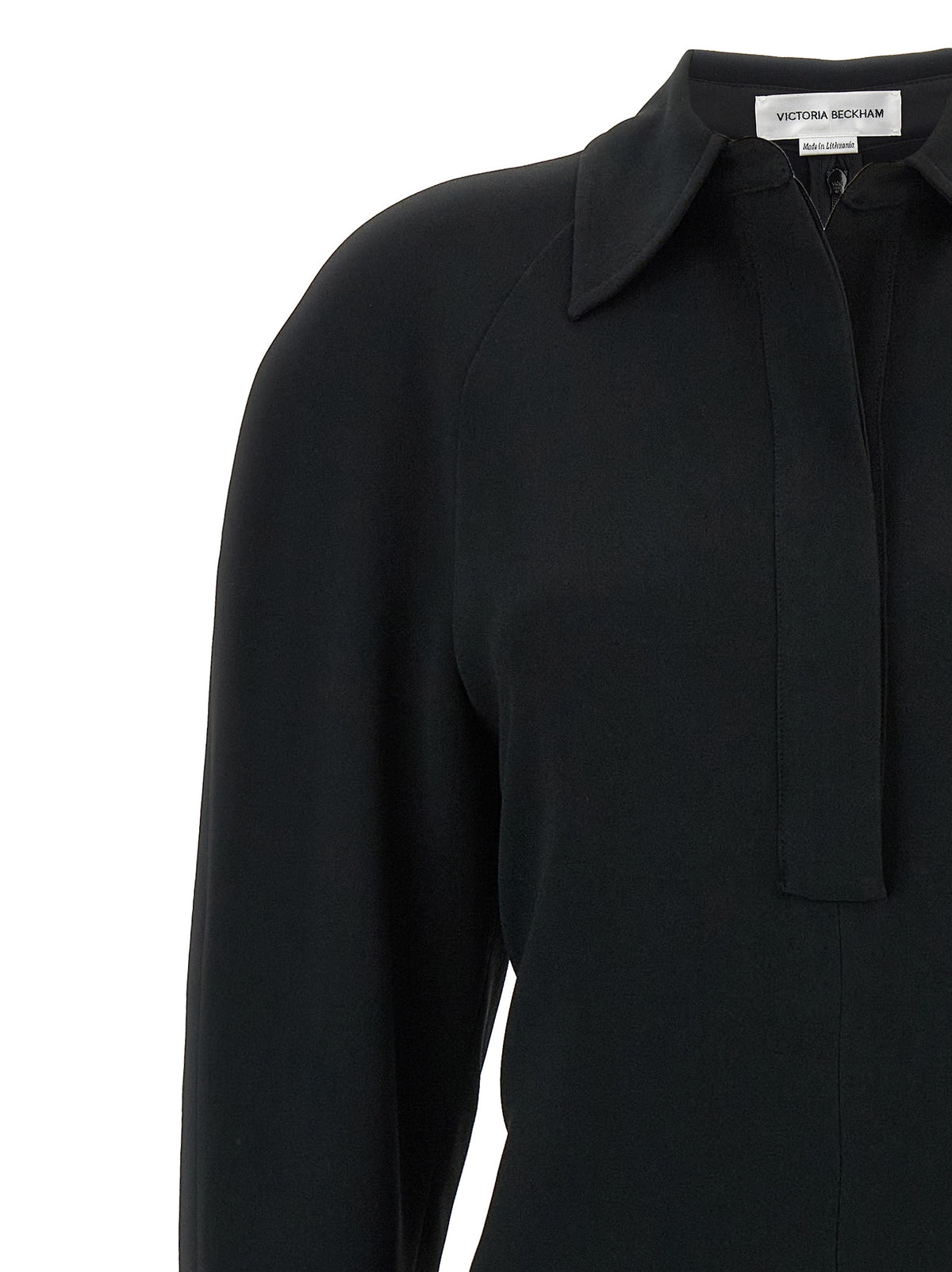 VICTORIA BECKHAM Victoria Beckham Women 'Long Sleeve Polo Collar Midi' Dress