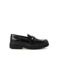 Tod's Metallic Leather Maxi Sole Loafers