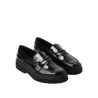 Tod's Metallic Leather Maxi Sole Loafers