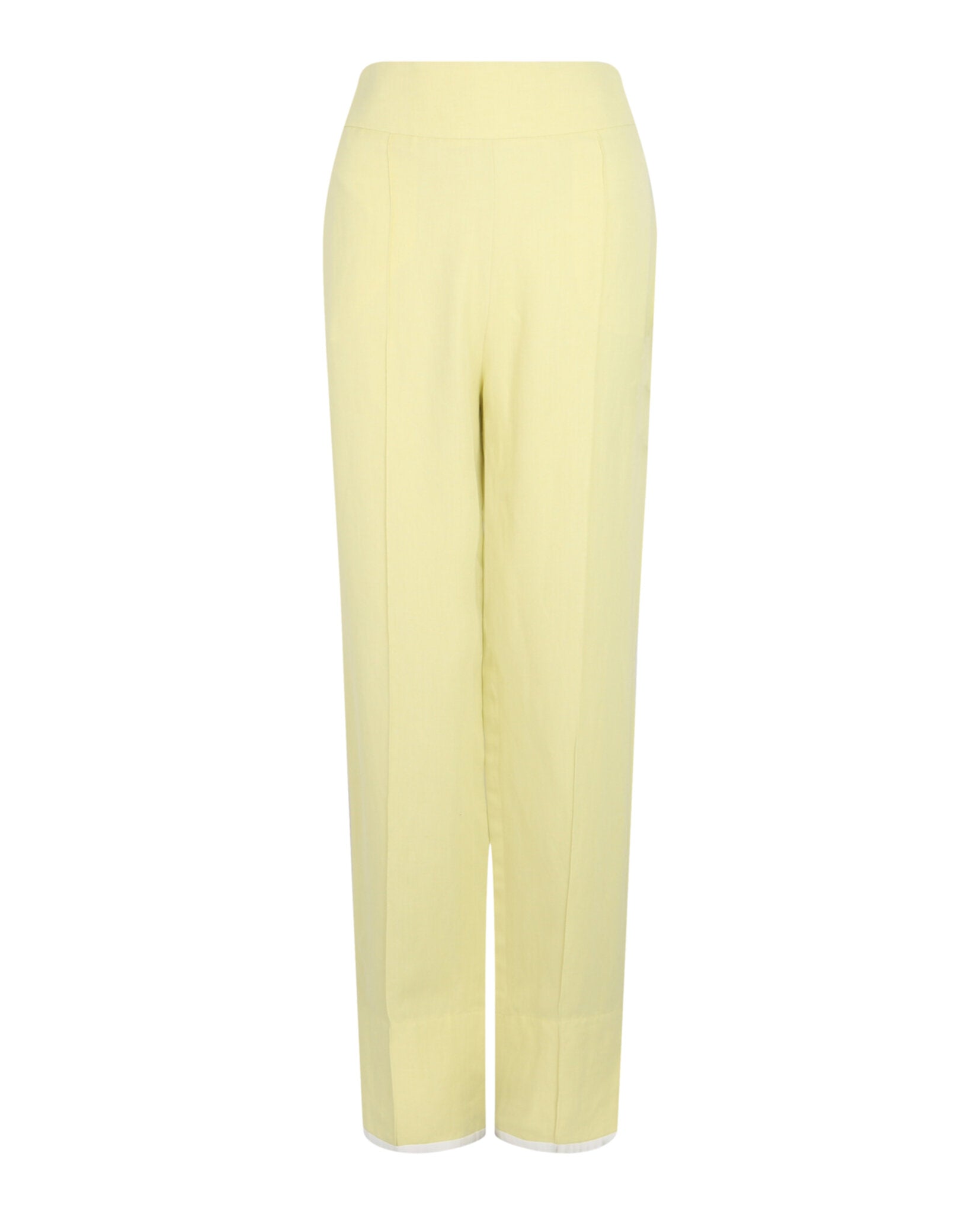 Ferragamo Womens Contrast-Piping Tailored Pants