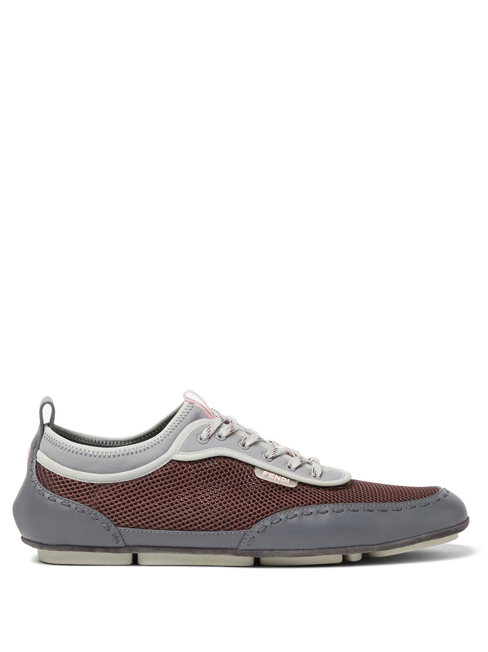 FENDI Fendi Men Fendi Fit Mesh And Leather Sneakers