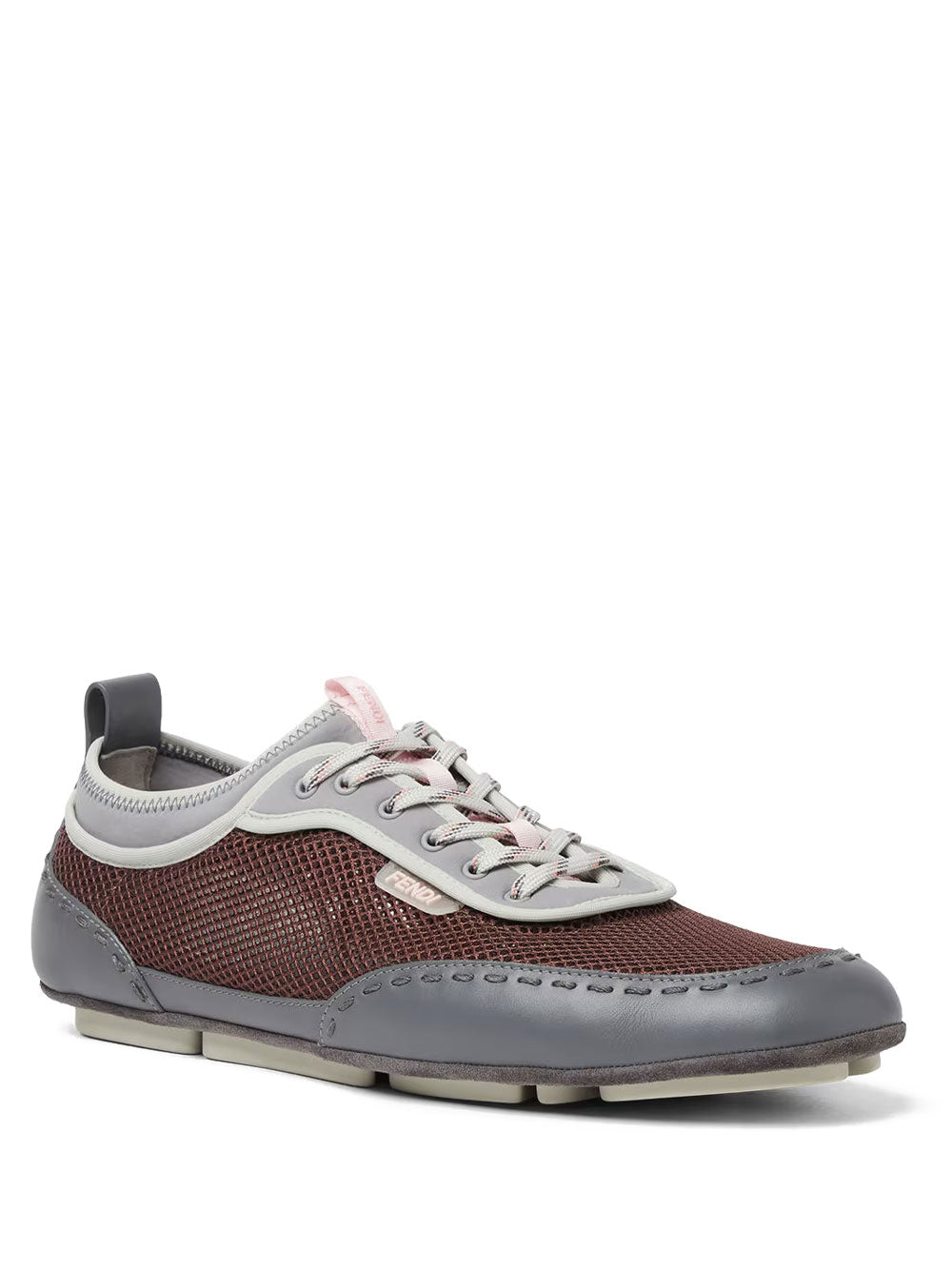 FENDI Fendi Fit Mesh And Leather Sneakers Women