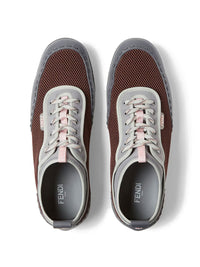 FENDI Fendi Men Fendi Fit Mesh And Leather Sneakers
