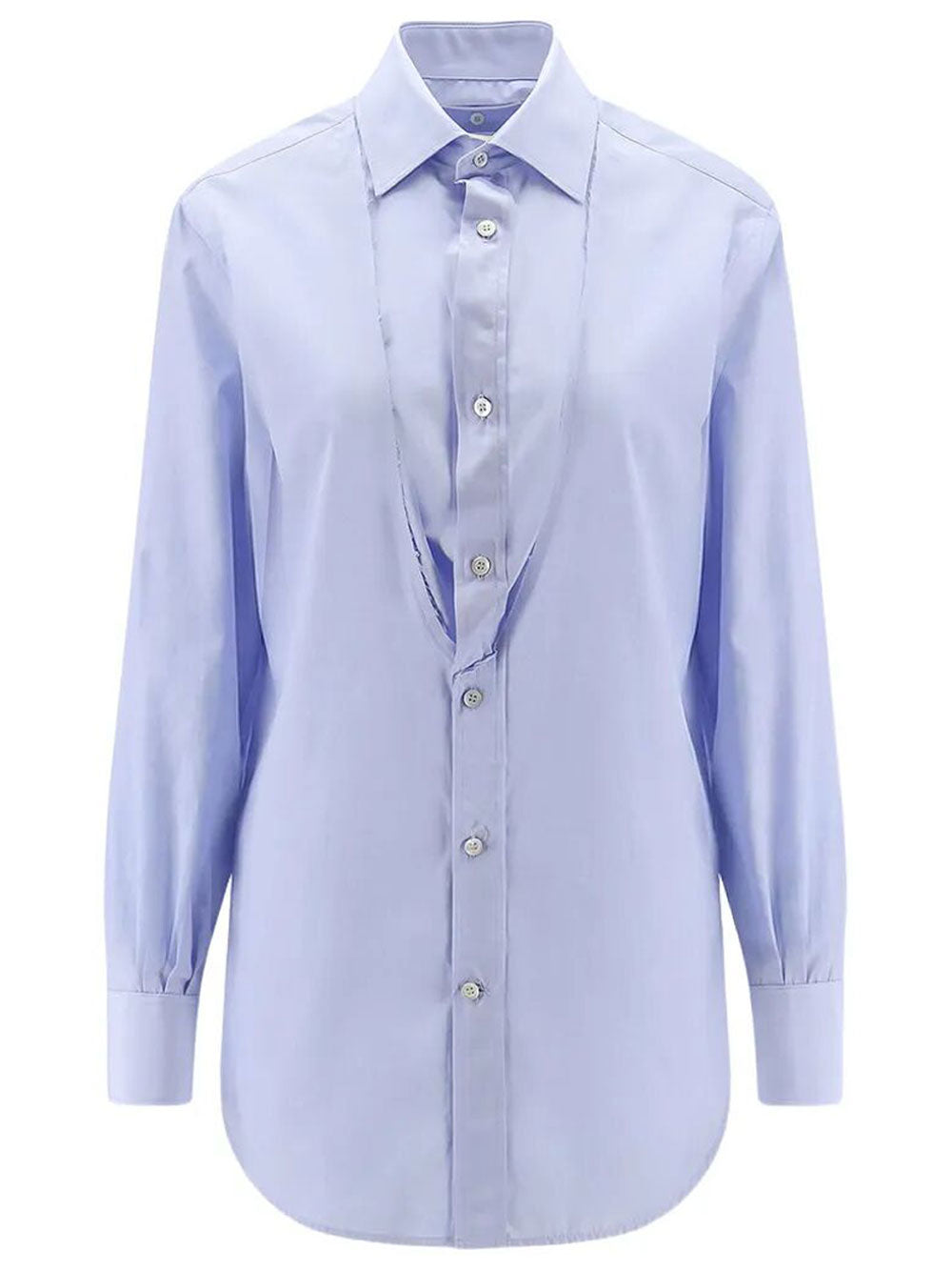 MAISON MARTIN MARGIELA Folded Collar Poplin Shirt Women