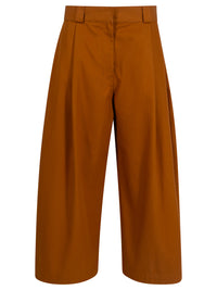 BALENCIAGA Barrel-Leg Pleated Long Bermudas Women