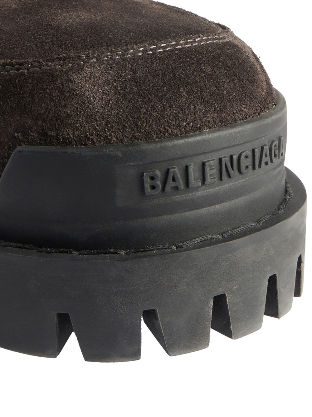 Balenciaga Men Combat Strike Low Boots In Nubuck, Suede And Cotton Canvas