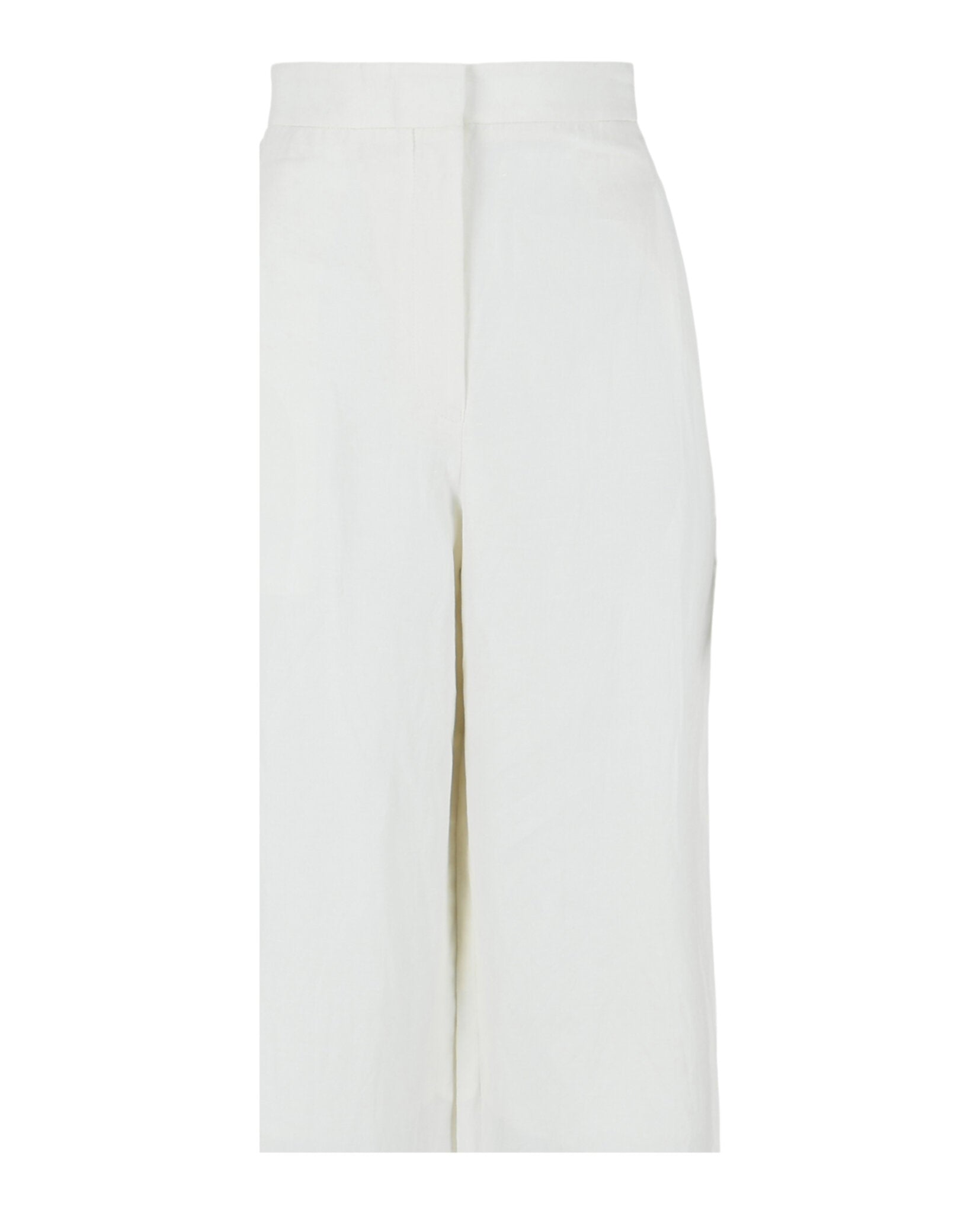Ferragamo Womens Wide-Leg Linen Pants