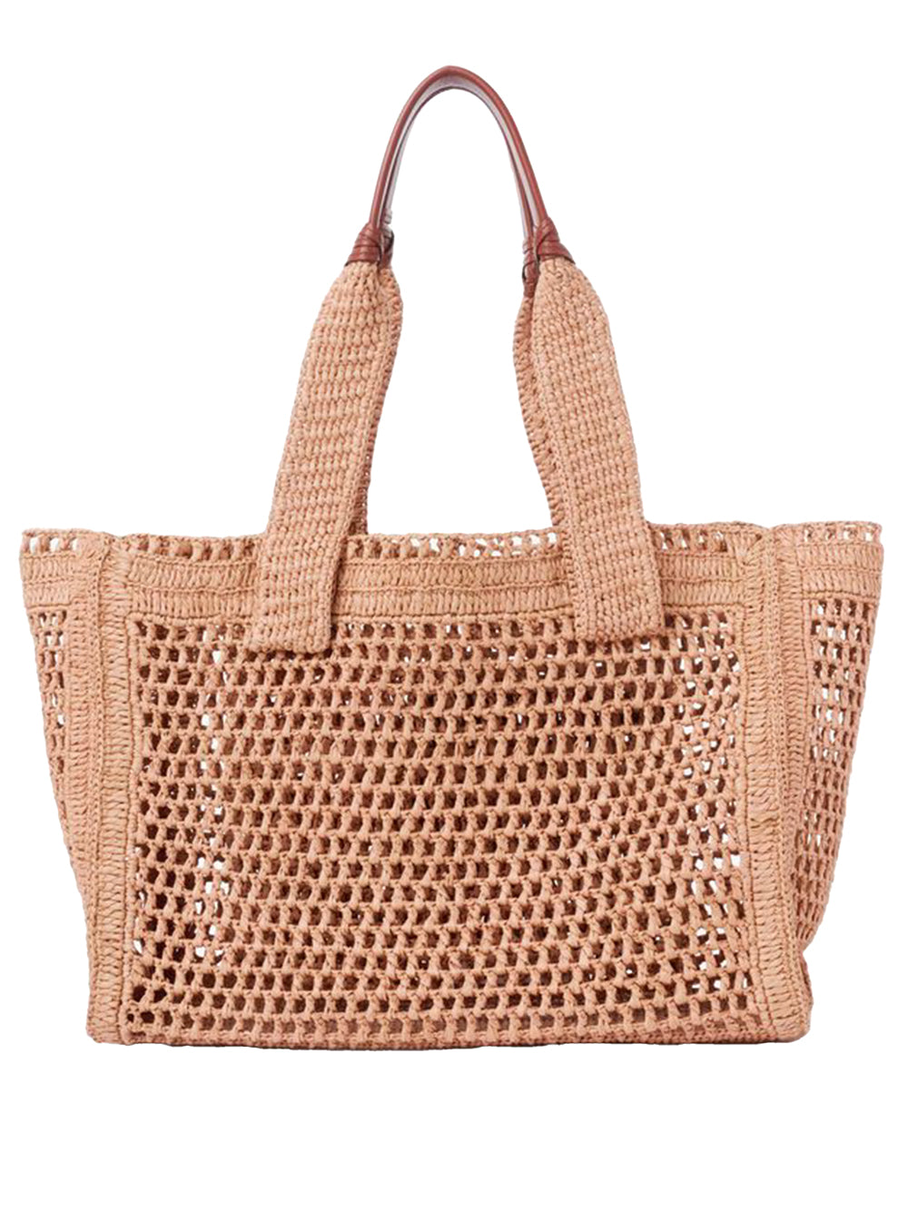 CHLOÉ Summer Banana East-West Tote Bag In Raffia Women