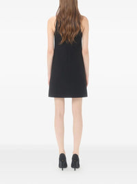 Valentino Garavani Women Rhinestone Snake Embroidery Crepe Couture Short Dress