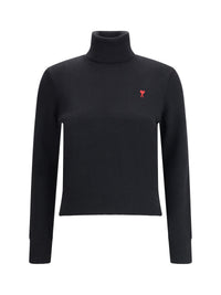 AMI PARIS Ami Paris Women Ami De Coeur Turtleneck Sweater