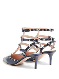 VALENTINO GARAVANI Rockstud 65 Pumps In Laminated Nappa Leather With Cabochon Women