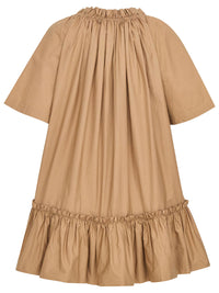 SAINT LAURENT PARIS Ruffled Dress In Cotton Women