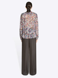 DRIES VAN NOTEN Camicia Aderente In Viscosa Ricamata Women