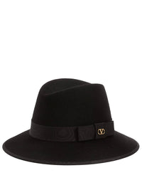 VALENTINO GARAVANI Vlogo Signature Felt Hat With Moiré Ribbon Women